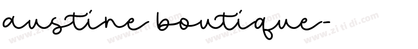 austine boutique字体转换